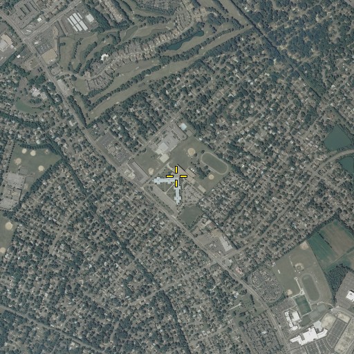 Aerial/Satellite Image of Larkspur Middle School, VA