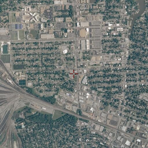 Aerial/Satellite Image of Norfolk Alternative High School, VA