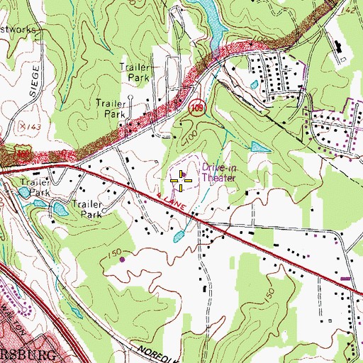 Topographic Map of Rock Church Academy, VA