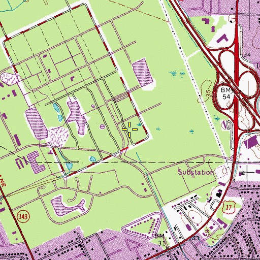 Topographic Map of Lollipop Lane Education Childcare, VA