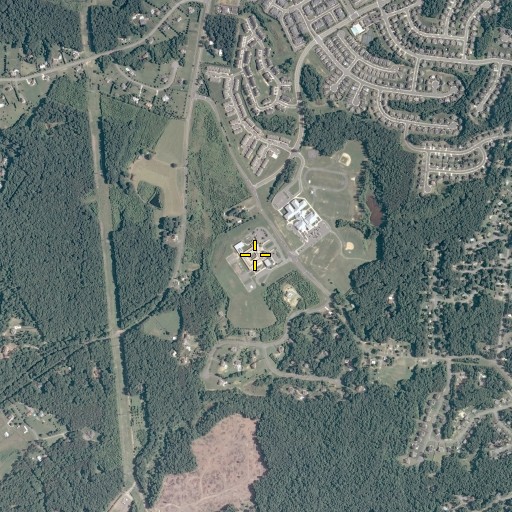 Aerial/Satellite Image of Smith Station Elementary School, VA