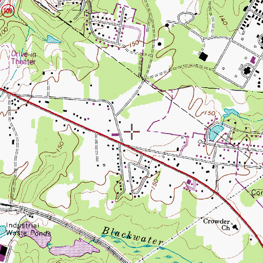 Topographic Map of Landmark Christian School, VA
