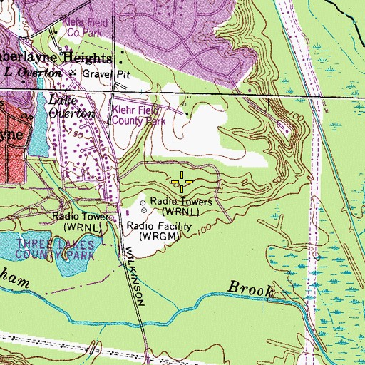 Topographic Map of L Douglas Wilder Middle School, VA