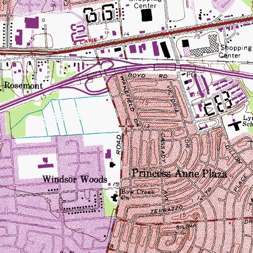 Topographic Map of Academy of Early Learning, VA