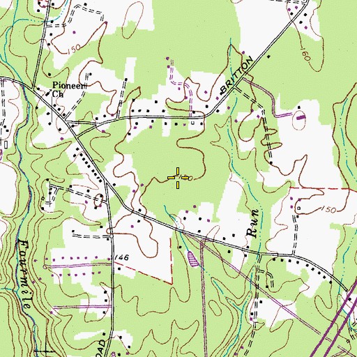Topographic Map of Ward Elementary School, VA