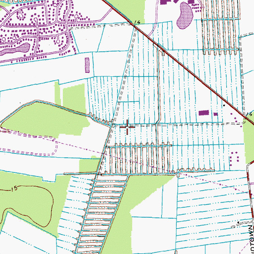 Topographic Map of Landstown Elementary School, VA