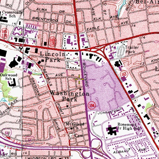 Topographic Map of Alpha Beta Cappa Christian Academy, VA