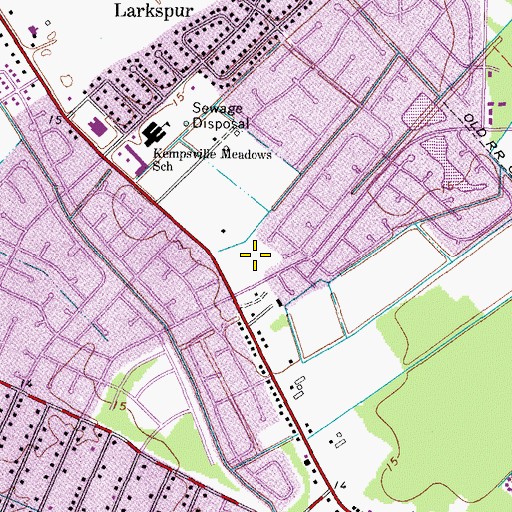 Topographic Map of Montessori Children's House School, VA