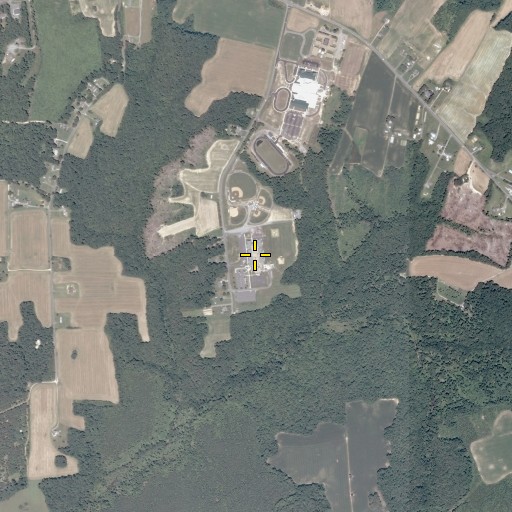 Aerial/Satellite Image of Northumberland Elementary School, VA