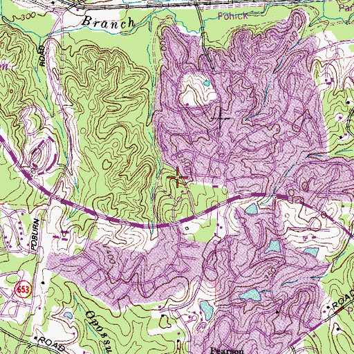 Topographic Map of Kiddie Country Developmental Learning Center, VA