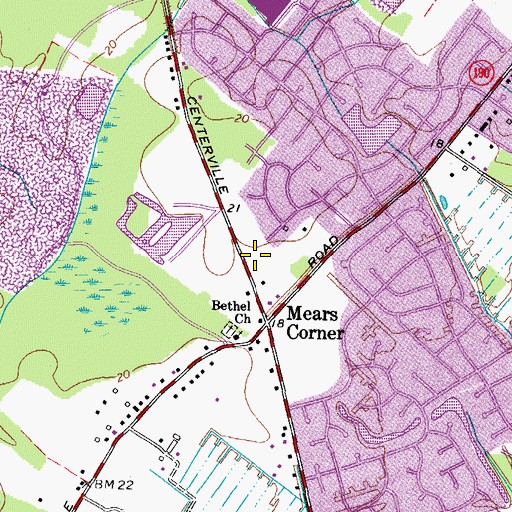Topographic Map of Atlantic Shores Christian School - Elementary Campus, VA