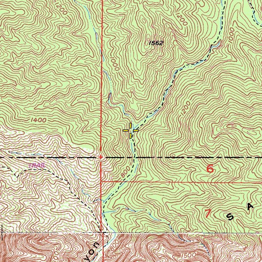 Topographic Map of Nickel Canyon, CA