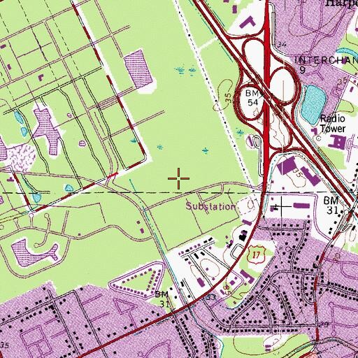 Topographic Map of Enterprise Academy, VA
