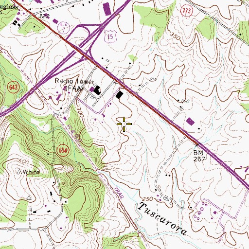 Topographic Map of Kincaid Montessori School, VA