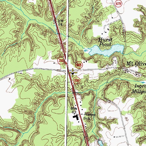 Topographic Map of Lighthouse Christian Academy, VA