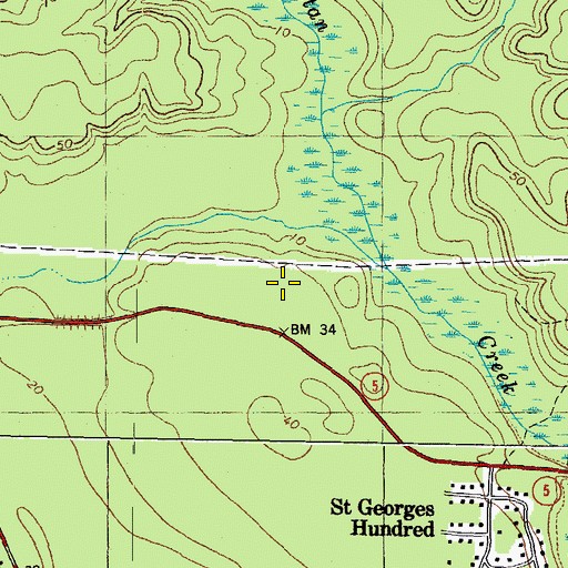 Topographic Map of Providence Classical School, VA