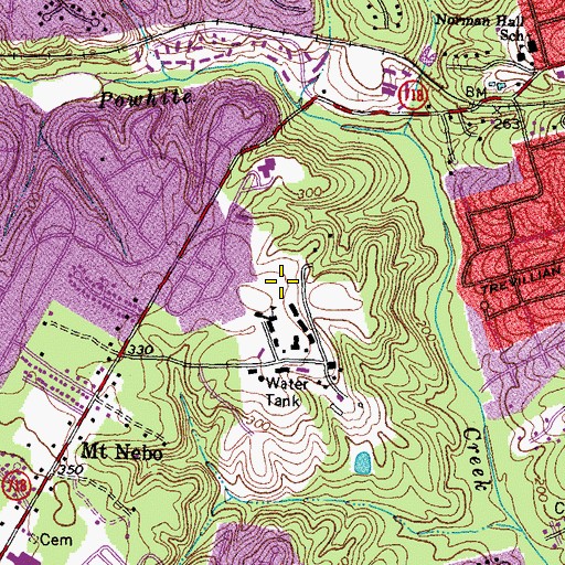 Topographic Map of Virginia Department of Correctional Education - Bon Air Expansion Correctional Center, VA