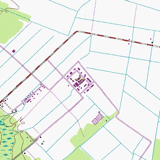 Topographic Map of Virginia Department of Correctional Education - Saint Brides Correctional Center, VA