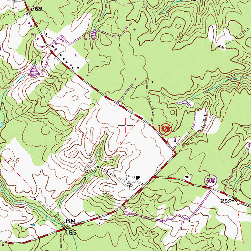 Topographic Map of Parkside Elementary School, VA