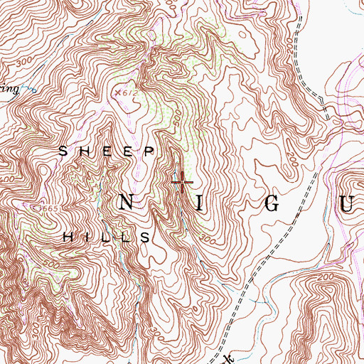 Topographic Map of Niguel, CA