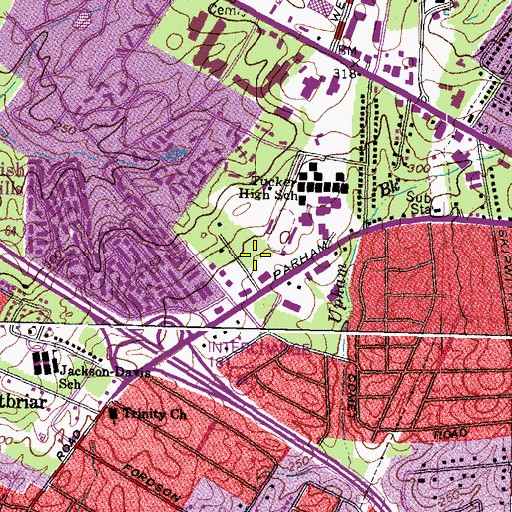 Topographic Map of Virginia Tech Richmond Center, VA