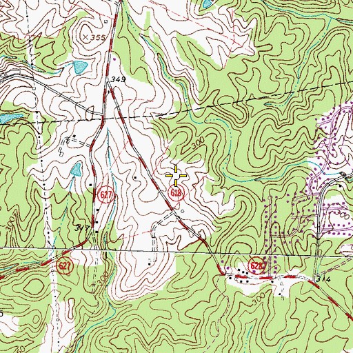 Topographic Map of Freedom Middle School, VA