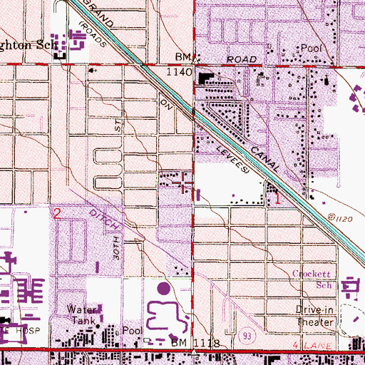 Topographic Map of Phoenix Talking Book Library, AZ