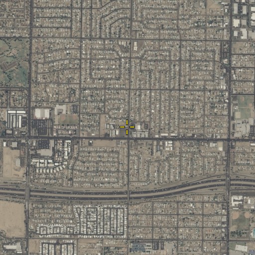 Aerial/Satellite Image of Antioch Missionary Baptist Church, AZ