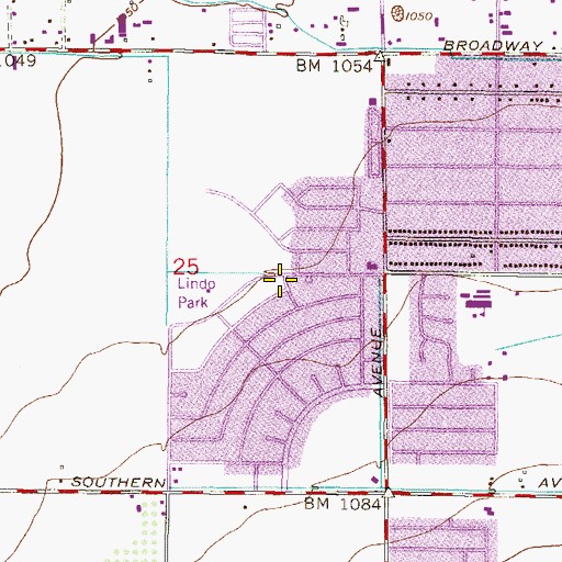 Topographic Map of Good Shepherd Missionary Baptist Church, AZ