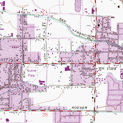 Topographic Map of Grace Temple, AZ