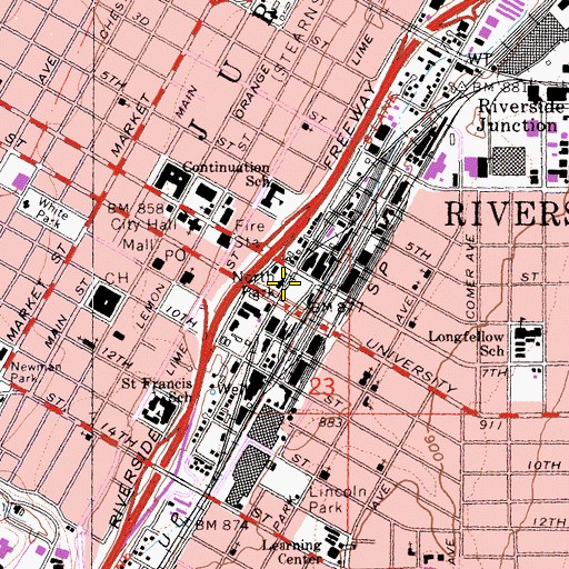 Topographic Map of North Park, CA
