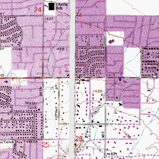 Topographic Map of Emmanuel Presbyterian Church, AZ