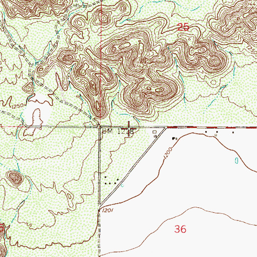 Topographic Map of Family of Christ Church, AZ