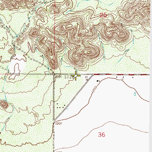 Topographic Map of Family of Christ Church, AZ