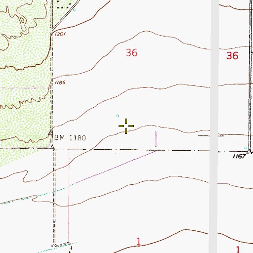 Topographic Map of Casa Vida School, AZ