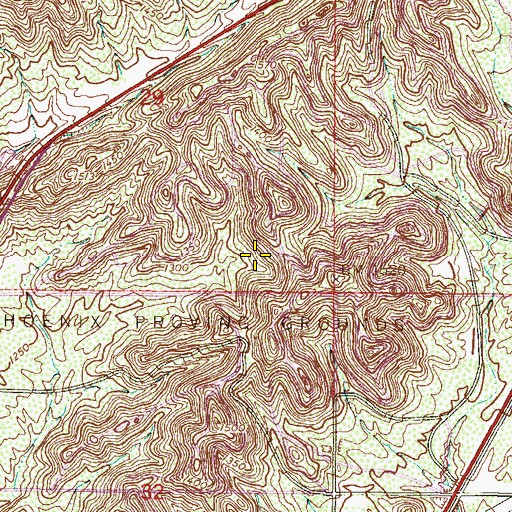 Topographic Map of Lamb of God Lutheran Church, AZ