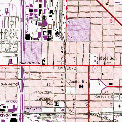Topographic Map of Neighborhood Ministries, AZ