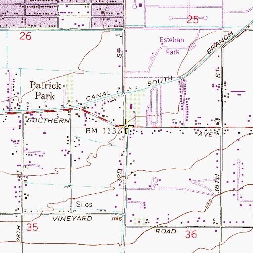 Topographic Map of Trinity Baptist Fellowship Church, AZ