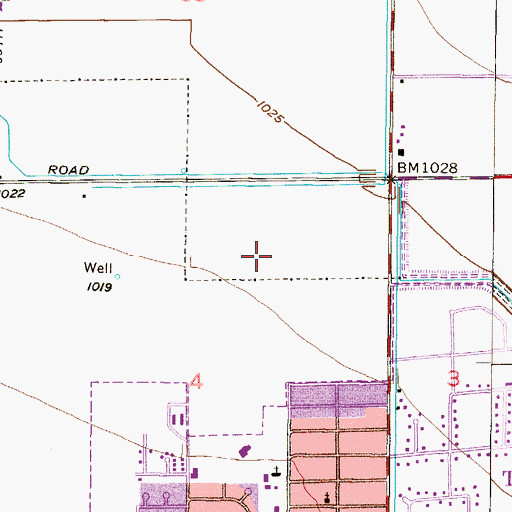 Topographic Map of Interchange 133B, AZ