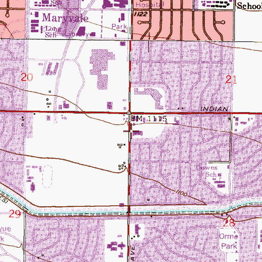 Topographic Map of Maricopa Integrated Health System Maryvale Family Health Center, AZ