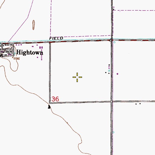 Topographic Map of Chandler Fashion Center Shopping Center, AZ