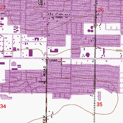 Topographic Map of Academy with Community Partners, AZ