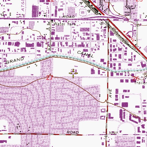 Topographic Map of Alhambra Traditional School, AZ