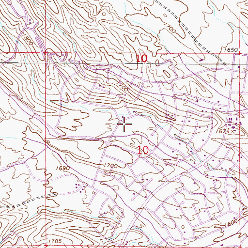 Topographic Map of McDowell Mountain Elementary School, AZ