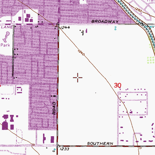 Topographic Map of Robson Elementary School, AZ