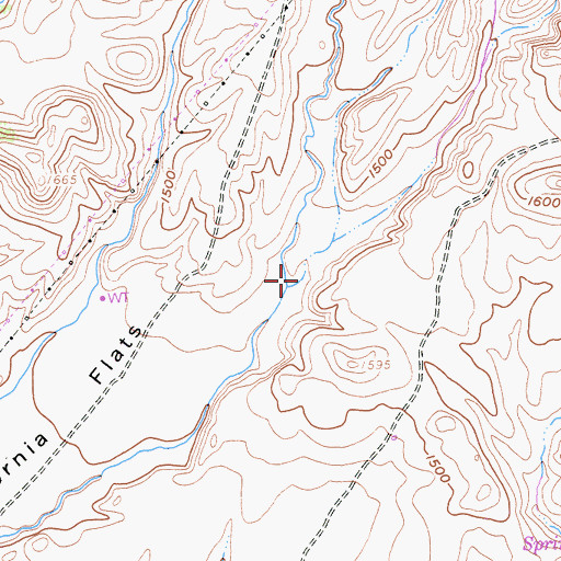 Topographic Map of Oak Grove Canyon, CA