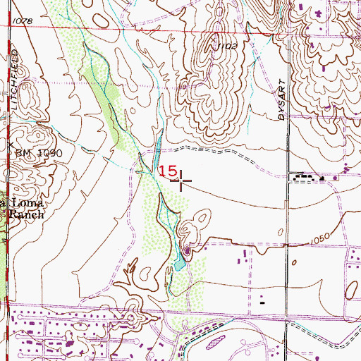 Topographic Map of Dreaming Summit Elementary School, AZ