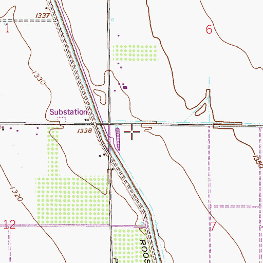 Topographic Map of Gilbert Community Education Center, AZ