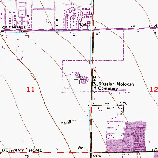 Topographic Map of Independence High School, AZ