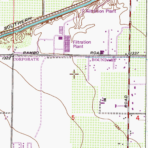 Topographic Map of Ishikawa Elementary School, AZ